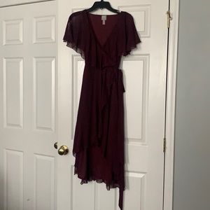 ASOS DESIGN cape back dipped hem